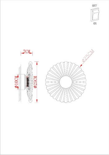 Светильник настенный Arte Lamp Cherish (Цхерисх) A2097AP-12GO - фото 2