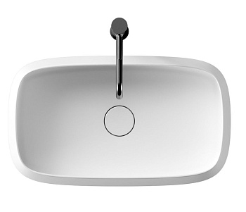 Раковина керамическая Alice Nur 33250101 60х35 накладная цвет белый глянцевый