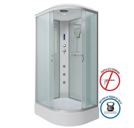 Душевая кабина Niagara Classic 332944LF 120х90 асимметричная с крышей ориентация левая