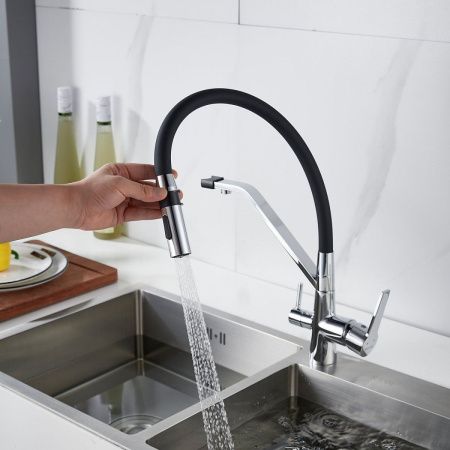 Смеситель для кухни Shevanik S278 на мойку хром