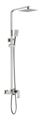 Душевая стойка Fmark FS8645 настенная цвет сатин - фото 2