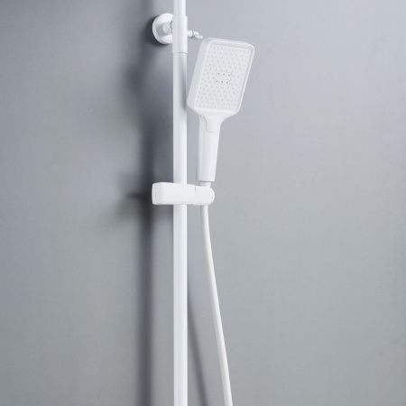 Душевая стойка Shevanik S4436C настенная цвет белый