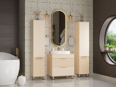 Шкаф-пенал Brevita Enfida ENF-05035-030L 40х170 подвесной цвет бежевый