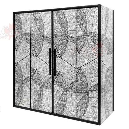 Душевой уголок AvaCan FB2-190-SB80 80х80 стекло тонированное профиль черный без поддона