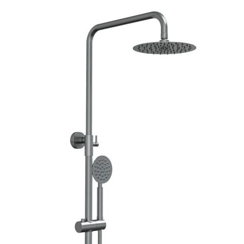 Душевая стойка Knotlor SS-06/1 настенная цвет сатин - фото 5