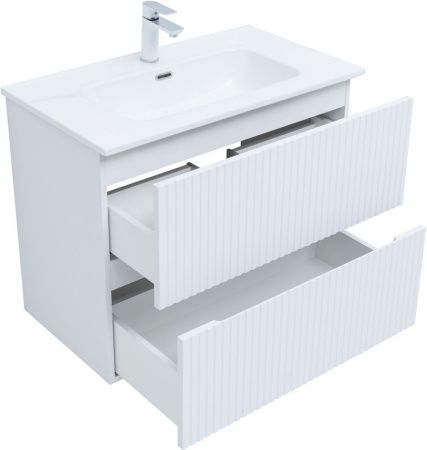 Тумба под раковину Aquanet Джейн 00313286 80х40 подвесная цвет белый