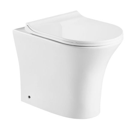 Унитаз приставной Cerutti SPA CT7842 белый с сиденьем микролифт безободковый каскадный смыв