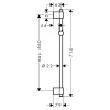 Душевая штанга Hansgrohe Unica 27355000 хром
