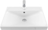 Раковина керамическая Aquanet Flash 00333266 61х47 полувстраиваемая цвет белый 1 отверстие под смеситель