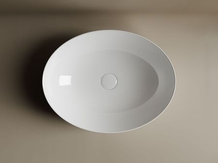 Раковина из сантехнического фарфора Ceramica Nova ELEMENT CN6017 50х40 накладная цвет белый без отверстий под смеситель