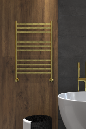 Полотенцесушитель Indigo Slim  LSLW80-50GDK3 53х80 водяной золото