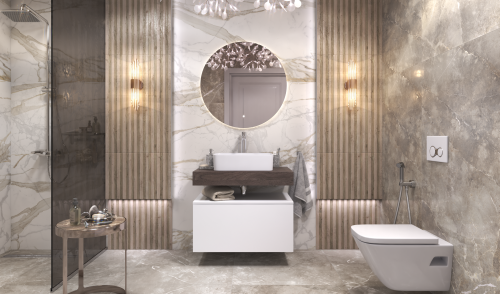 Столешница Velvex UNIT st.UNI.80-628 80х50х11 подвесная цвет дуб карпентер - фото 4