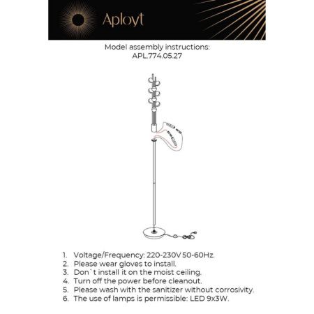 Торшер Aployt Delfin (Делфин) APL.774.05.27