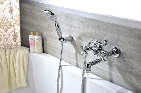 Смеситель для ванны LeMark Benefit LM2502C настенный хром