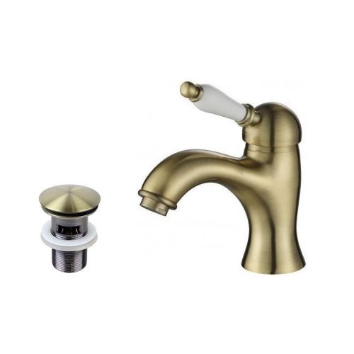 Смеситель Maretti Avorio AV32RF53 на раковину бронза - фото 2