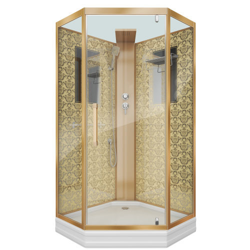 Душевая кабина Niagara Luxe 7799GBK 90х90 трапеция