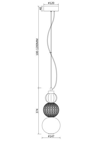 Светильник подвесной Maytoni Collar Pendant P069PL-L16CH3K - фото 5