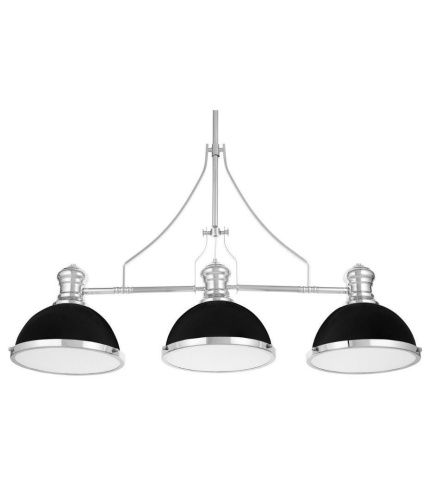 Люстра на штанге Lumina Deco Ettore (Етторе) LDP 710-3 BK+CHR - фото 3