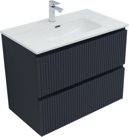 Тумба под раковину Aquanet Джейн (Flat) 00335429 80х50 подвесная цвет синий