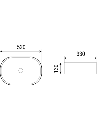 Раковина из сантехнического фаянса WeltWasser WW SK 10000003860 50х30 подвесная цвет белый без отверстий под смеситель