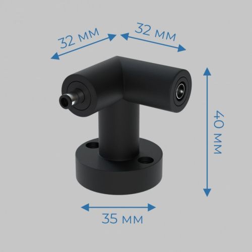 L-соединитель R IMEX Thin and Smart (Тхин анд Смарт) IL.0060.4006-BK - фото 2
