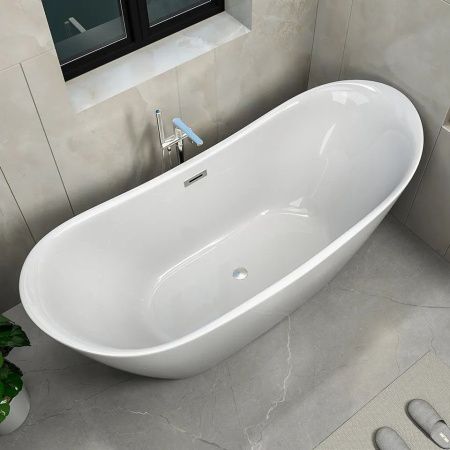 Ванна акриловая Cerutti SPA CT10201 180х80 отдельностоящая овальная с ножками