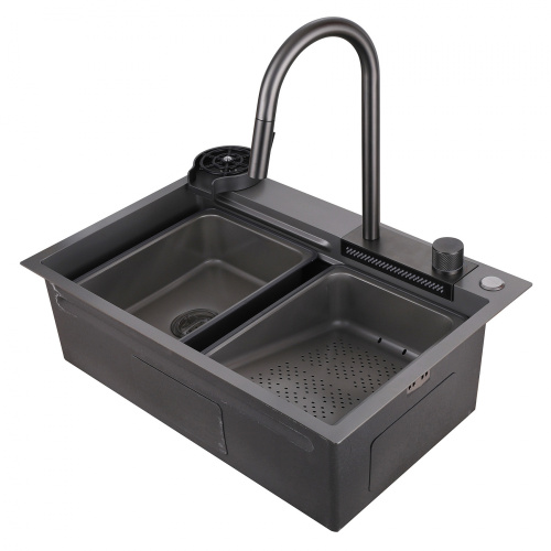 Мойка кухонная ABBER Wasser Kreis AF2194NGAF2194NG 68x46 цвет никель - фото 2