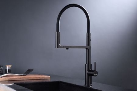 Смеситель для кухни Paulmark TORNADO To213402-AN на мойку черный