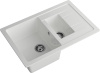 Кухонная мойка Granfest Quadro Q-775KL иней 77х50 цвет белый поверхность матовая