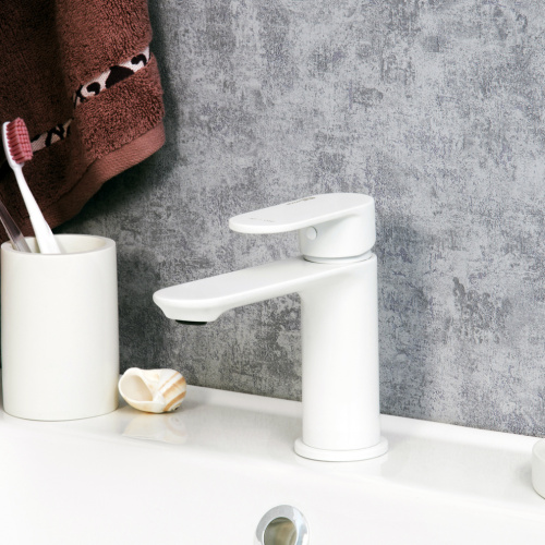 Смеситель WasserKRAFT Mindel 8500 8503 на раковину белый - фото 2