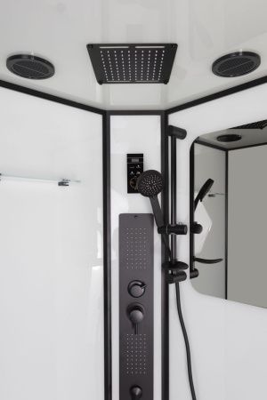 Душевая кабина Niagara Premium 69020134GBLACK 100х100 четверть круга с крышей ориентация универсальная