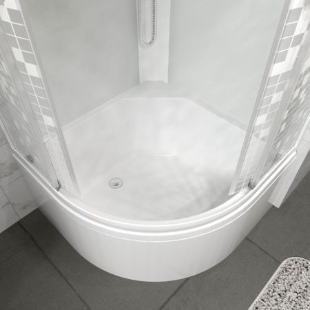 Душевая кабина Тритон Мозаика Щ0000061834 90х90 четверть круга с крышей ориентация универсальная