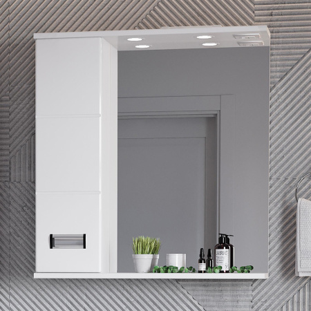 Зеркало-шкаф Onika Балтика 206701 67х16х71 подвесной цвет белый