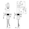 Смеситель LeMark Selena LM0806C на раковину хром