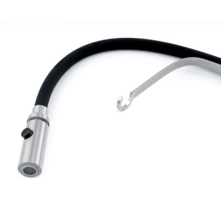 Смеситель для кухни Knotlor STREAMLINE SS-07 на мойку нержавеющая сталь