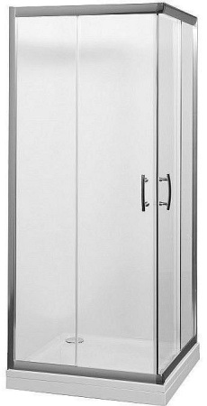 Душевой уголок Aquanet Alfa NAA1142 100х100 стекло прозрачное профиль хром глянцевый без поддона