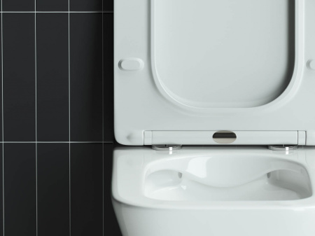 Унитаз подвесной Ceramica Nova MONO CN1902 белый с сиденьем микролифт безободковый душевой смыв