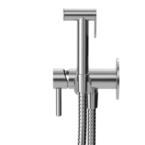 Гигиенический душ со смесителем Whitecross Y brushed nickel SYSYBI2NIB никель брашированный - фото 2