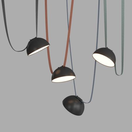 Трековый однофазный светильник Denkirs Belty flow (Белты флов) DK5660-BK