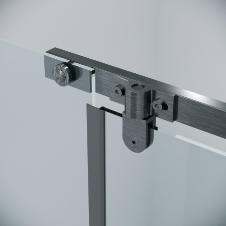 Душевая перегородка Grossman Pragma 200.K33.03.90.42.00 90х195 стекло прозрачное профиль графит