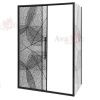Душевой уголок AvaCan FB-140-SB100 160х100 стекло тонированное профиль черный без поддона