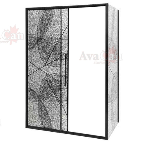 Душевой уголок AvaCan FB-120-SB90 140х90 стекло тонированное профиль черный - фото 4