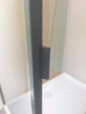 Душевой уголок Cerutti SPA MARBELLA 120B L 120х80 стекло прозрачное профиль черный без поддона