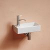 Раковина из сантехнического фарфора Ceramica Nova ELEMENT CN6051R 40х20 подвесная цвет белый 1 отверстие под смеситель