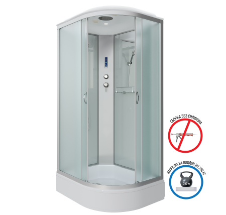 Душевая кабина Niagara Classic 333944LP 130х90 асимметричная с крышей ориентация левая