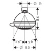 Верхний душ Hansgrohe Crometta 28425000 10х10 хром