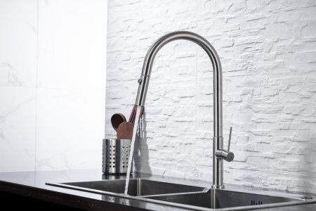 Смеситель для кухни Allen Brau 5.60002-SS на мойку нержавеющая сталь