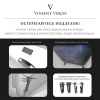 Ванна чугунная Vinsent Veron Kingston VKN1808050H/E60327CH-AS 180х80 пристенная прямоугольная с ножками с ручками