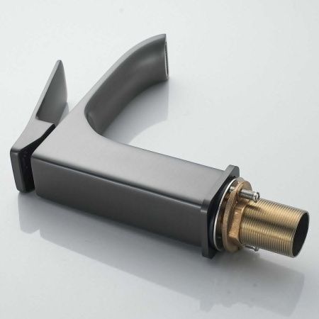 Смеситель Shevanik S4001T на раковину оружейная сталь