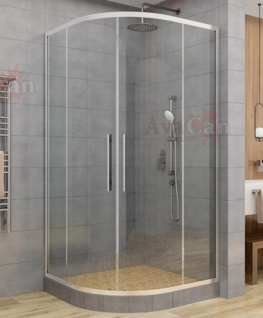Душевой уголок AvaCan HC120 120х120 стекло прозрачное профиль хром глянцевый без поддона